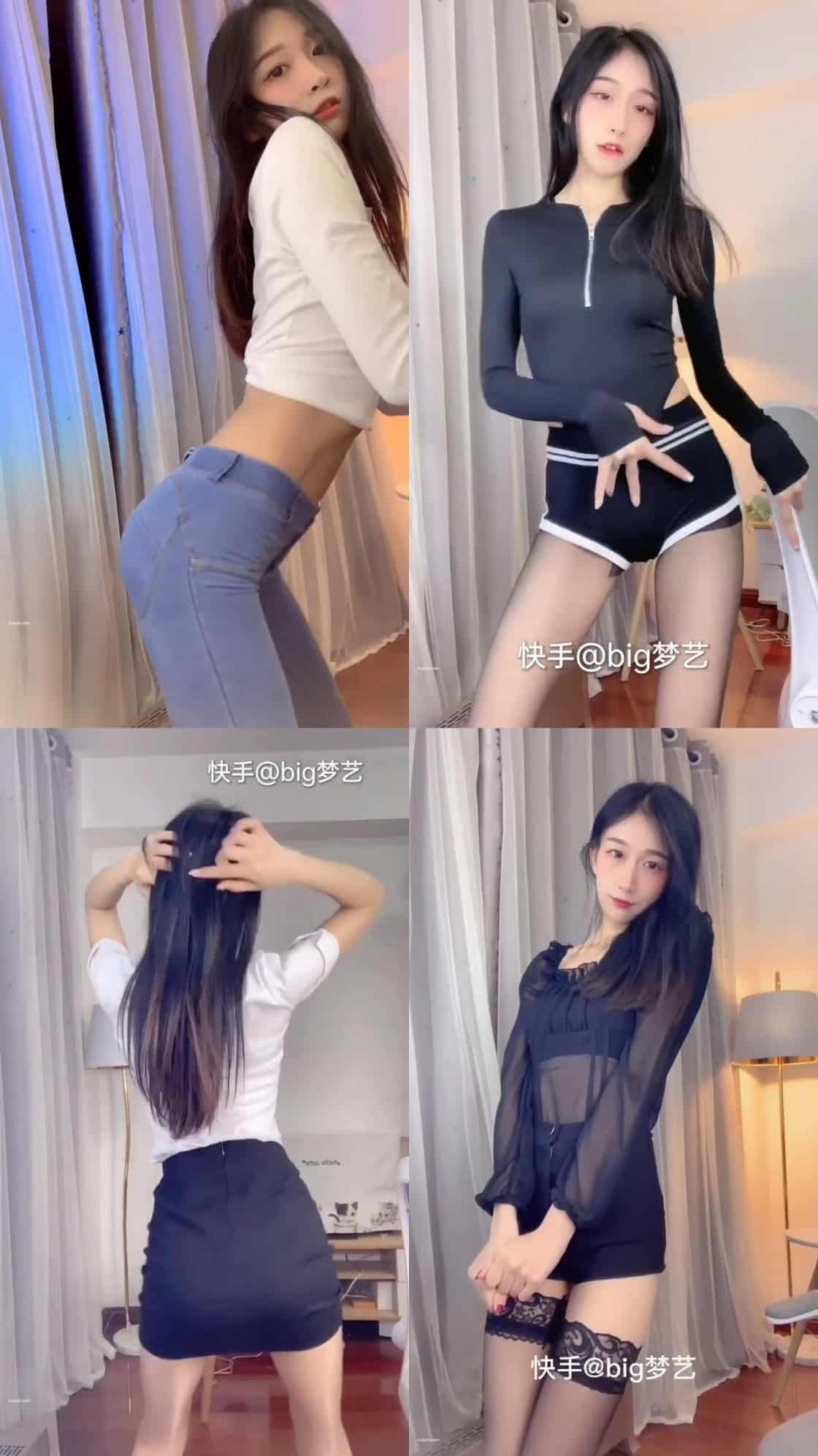 【快手主播】big梦艺 极致身材多种服饰跳舞合集[12V-324M] 插图