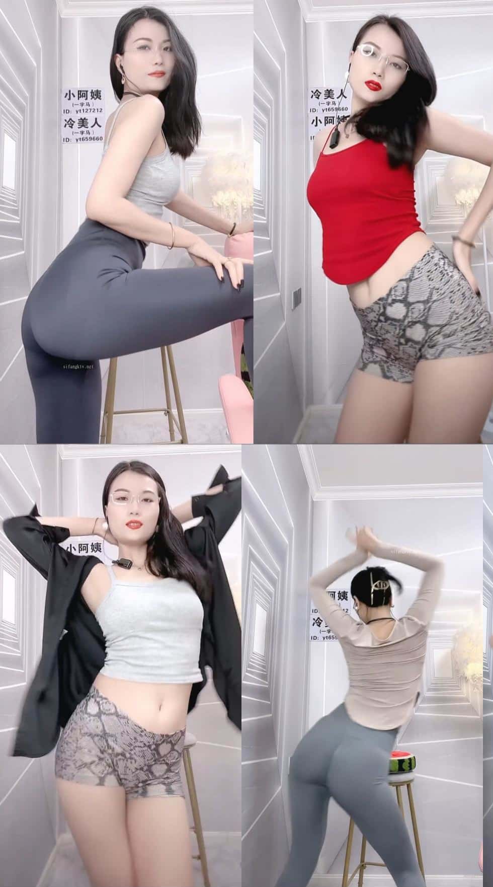 快手主播 – 冷美人 紧身裤直播热舞后背摇剪辑视频合集[73V-6.52G] 插图